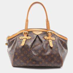 Pre Owned Louis Vuitton Tivoli Gm Shoulder Handbag  Monogram Canvas Brown