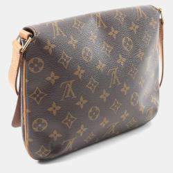 Pre Owned Louis Vuitton Musette Tango Long Strap Shoulder Bag  Monogram Canvas