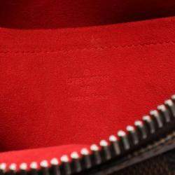 Pre Owned Louis Vuitton Ravello Gm Shoulder Bag  Damier Canvas Ebene