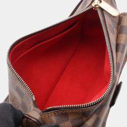 Pre Owned Louis Vuitton Ravello Gm Shoulder Bag  Damier Canvas Ebene