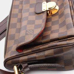 Pre Owned Louis Vuitton Ravello Gm Shoulder Bag  Damier Canvas Ebene