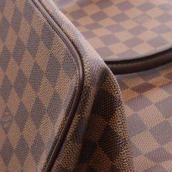 Pre Owned Louis Vuitton Saleya MM Brown Damier Ebene Canvas Tote Bag