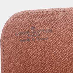 Pre Owned Louis Vuitton Cartouchiere Pm Shoulder Bag  Monogram Canvas Leather