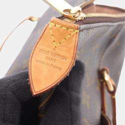 Pre Owned Louis Vuitton Totally Mm Shoulder Tote Bag  Monogram Canvas Brown