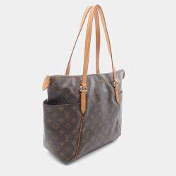 Pre Owned Louis Vuitton Totally Mm Shoulder Tote Bag  Monogram Canvas Brown