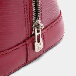 Pre Owned Louis Vuitton Alma Pm Handbag  Epi Leather Pink Fuschia
