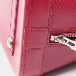 Pre Owned Louis Vuitton Alma Pm Handbag  Epi Leather Pink Fuschia
