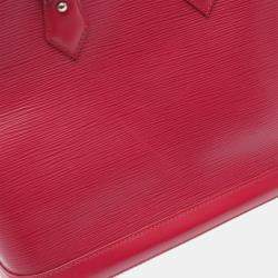 Pre Owned Louis Vuitton Alma Pm Handbag  Epi Leather Pink Fuschia