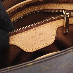Pre Owned Louis Vuitton Vavin Pm Hand Tote Bag  Monogram Canvas Leather Brown