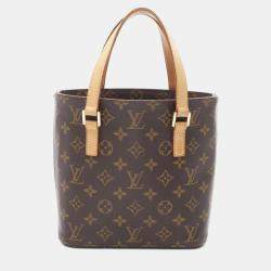 Pre Owned Louis Vuitton Vavin Pm Hand Tote Bag  Monogram Canvas Leather Brown
