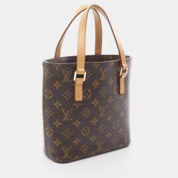 Pre Owned Louis Vuitton Vavin Pm Hand Tote Bag  Monogram Canvas Leather Brown
