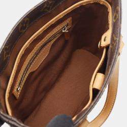 Pre Owned Louis Vuitton Vavin Pm Hand Tote Bag  Monogram Canvas Leather Brown