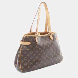 Pre Owned Louis Vuitton Batignolles Horizontal Shoulder Tote Bag  Monogram