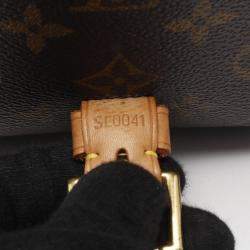 Pre Owned Louis Vuitton Bel Air Shoulder Handbag  Monogram Canvas Brown