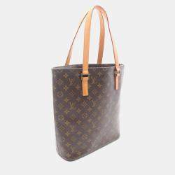 Pre Owned Louis Vuitton Vavin Gm Shoulder Tote Bag  Monogram Canvas Leather