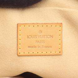 Pre Owned Louis Vuitton Manhattan Pm Handbag  Monogram Canvas Brown