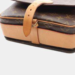 Pre Owned Louis Vuitton Cartouchiere Mm Crossbody Shoulder Bag  Monogram