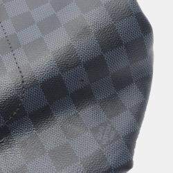 Pre Owned Louis Vuitton Folded Messenger Bag Damier Cobalt
