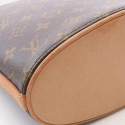 Pre Owned Louis Vuitton Drouot Shoulder Bag  Monogram Canvas Brown