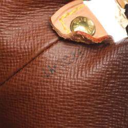 Pre Owned Louis Vuitton Drouot Shoulder Bag  Monogram Canvas Brown