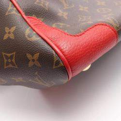 Pre Owned Louis Vuitton Estrella Mm Shoulder Tote Bag  Monogram Brown Red