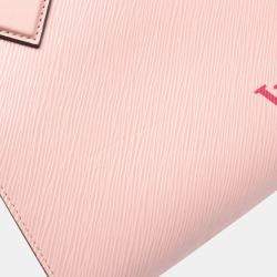Pre Owned Louis Vuitton Sac Plat BB Pink Epi Leather Tote Bag