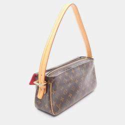 Pre Owned Louis Vuitton Vivacite Mm Shoulder Bag  Monogram Canvas