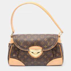 Pre Owned Louis Vuitton Beverly Mm Shoulder Hand Bag  Monogram Canvas Brown