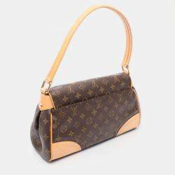 Pre Owned Louis Vuitton Beverly Mm Shoulder Hand Bag  Monogram Canvas Brown