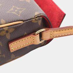 Pre Owned Louis Vuitton Recital Handbag  Monogram Canvas Leather Brown