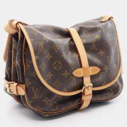 Pre Owned Louis Vuitton Saumur 30 Crossbody Shoulder Bag  Monogram Canvas