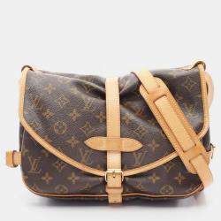 Pre Owned Louis Vuitton Saumur 30 Crossbody Shoulder Bag  Monogram Canvas