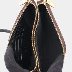 Pre Owned Louis Vuitton Pochette Double Zip Shoulder Bag  Monogram Giant Reverse