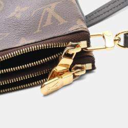 Pre Owned Louis Vuitton Pochette Double Zip Shoulder Bag  Monogram Giant Reverse