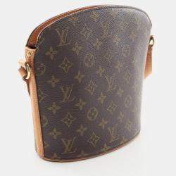 Pre Owned Louis Vuitton Drouot Crossbody Shoulder Bag  Monogram Canvas