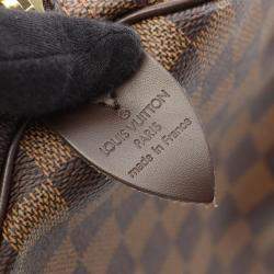 Pre Owned Louis Vuitton Keepall 50 Travel Duffle Bag  Damier Canvas Ebene