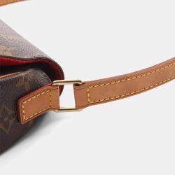 Pre Owned Louis Vuitton Tambourine Shoulder Bag  Monogram Canvas Brown