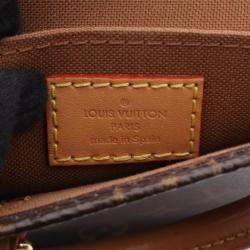 Pre Owned Louis Vuitton Petite Sac Plat Brown Monogram Canvas Tote Bag