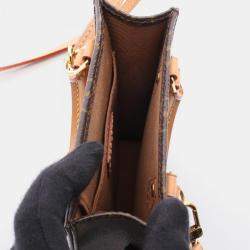 Pre Owned Louis Vuitton Petite Sac Plat Brown Monogram Canvas Tote Bag