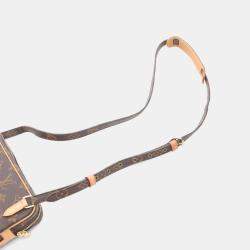 Pre Owned Louis Vuitton Marly Bandouliere Shoulder Bag  Monogram Canvas
