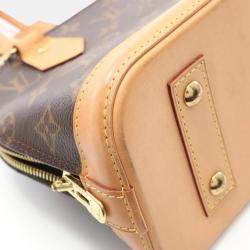 Pre Owned Louis Vuitton Brown Alma Monogram Canvas BB Shoulder Handbag 