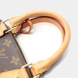 Pre Owned Louis Vuitton Brown Alma Monogram Canvas BB Shoulder Handbag 