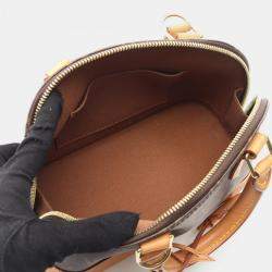 Pre Owned Louis Vuitton Brown Alma Monogram Canvas BB Shoulder Handbag 