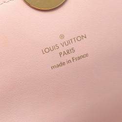 Pre Owned Louis Vuitton Portefeuille Flore Pink/Brown Monogram Canvas Chain Shoulder Bag