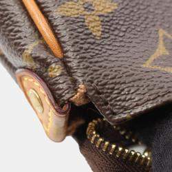 Pre Owned Louis Vuitton Eva Brown Monogram Canvas Leather Shoulder Bag