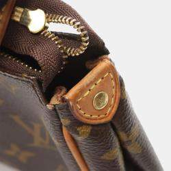 Pre Owned Louis Vuitton Eva Brown Monogram Canvas Leather Shoulder Bag