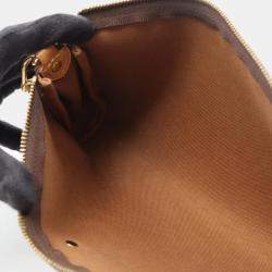 Pre Owned Louis Vuitton Eva Brown Monogram Canvas Leather Shoulder Bag