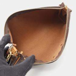 Pre Owned Louis Vuitton Eva Brown Monogram Canvas Leather Shoulder Bag