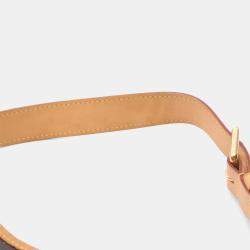 Pre Owned Louis Vuitton Galliera PM Brown Monogram Canvas Leather Shoulder Bag
