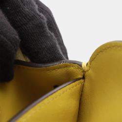 Pre Owned Louis Vuitton Milla PM Yellow Leather Top Handle Bag